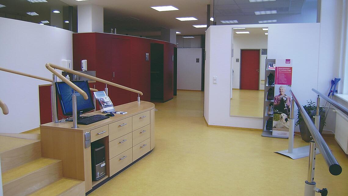 Servicebereich Orthopädietechnik auf der Fetscherstraße Dresden Servicebereich Orthopädietechnik in der 1. Etage auf der Fetscherstraße Dresden