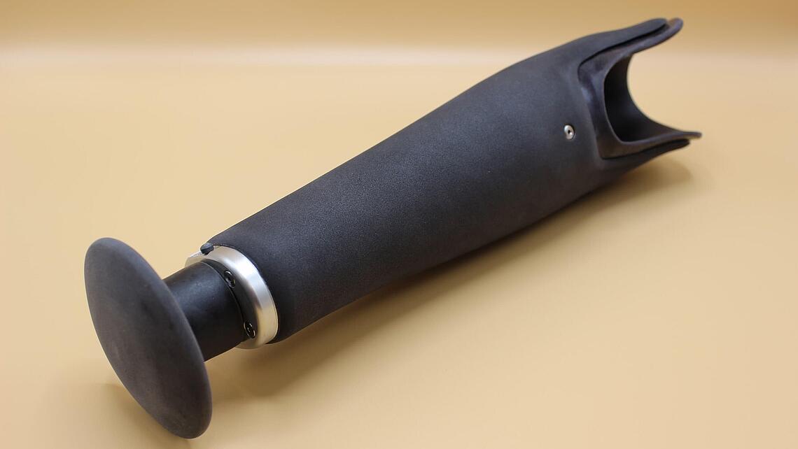 Unterarmprothese zum Abstützen bei Bodenübungen Unterarmprothese in Pilzform für Bodenübungen wie Liegestütze, Yoga und andere Gymnastikübungen